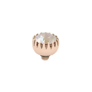 Qudo London 8mm Rose Gold Topper - Light Grey Delite