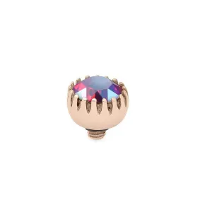Qudo London 8mm Rose Gold Topper - Light Siam Shimmer