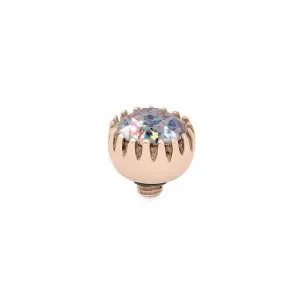 Qudo London 8mm Rose Gold Topper - White Patina