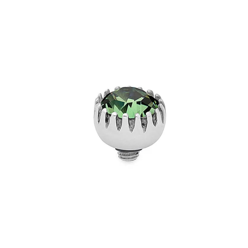 Qudo London 8mm Silver Topper - Erinite