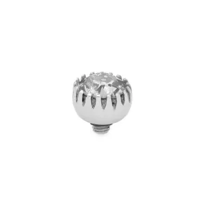 Qudo London 8mm Silver Topper - Silver Patina