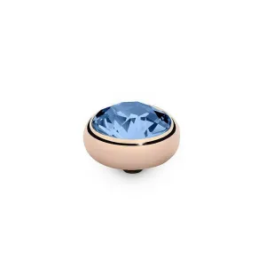 Qudo Sesto 10mm Rose Gold Topper -  Sapphire