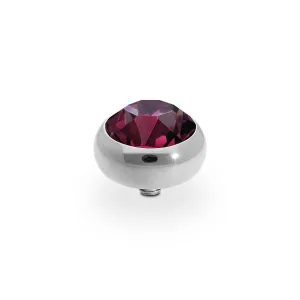 Qudo Sesto 10mm Silver Topper - Amethyst