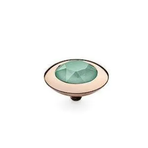 Qudo Tondo 13mm Rose Gold Topper - Mint Green