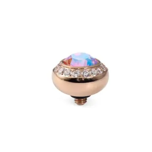 Qudo Tondo Deluxe 10mm Rose Gold Topper - Light Rose Shimmer