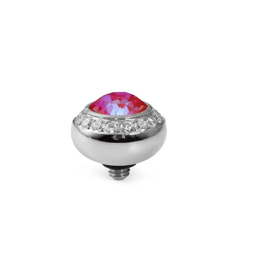 Qudo Tondo Deluxe 10mm Silver Topper - Royal Red Delite