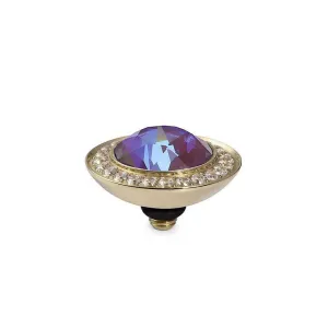 Qudo Tondo Deluxe 13mm Gold Topper - Burgundy Delite