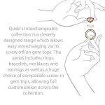 Qudo Tondo Deluxe 13mm Gold Topper - Burgundy Delite