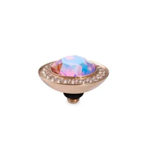 Qudo Tondo Deluxe 13mm Rose Gold Topper - Light Rose Shimmer