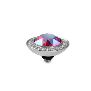 Qudo Tondo Deluxe 13mm Silver Topper - Light Siam Shimmer