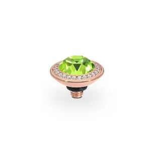Qudo Tondo Deluxe 9mm Rose Gold Topper - Citrus Green
