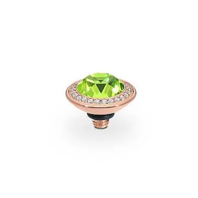 Qudo Tondo Deluxe 9mm Rose Gold Topper - Citrus Green