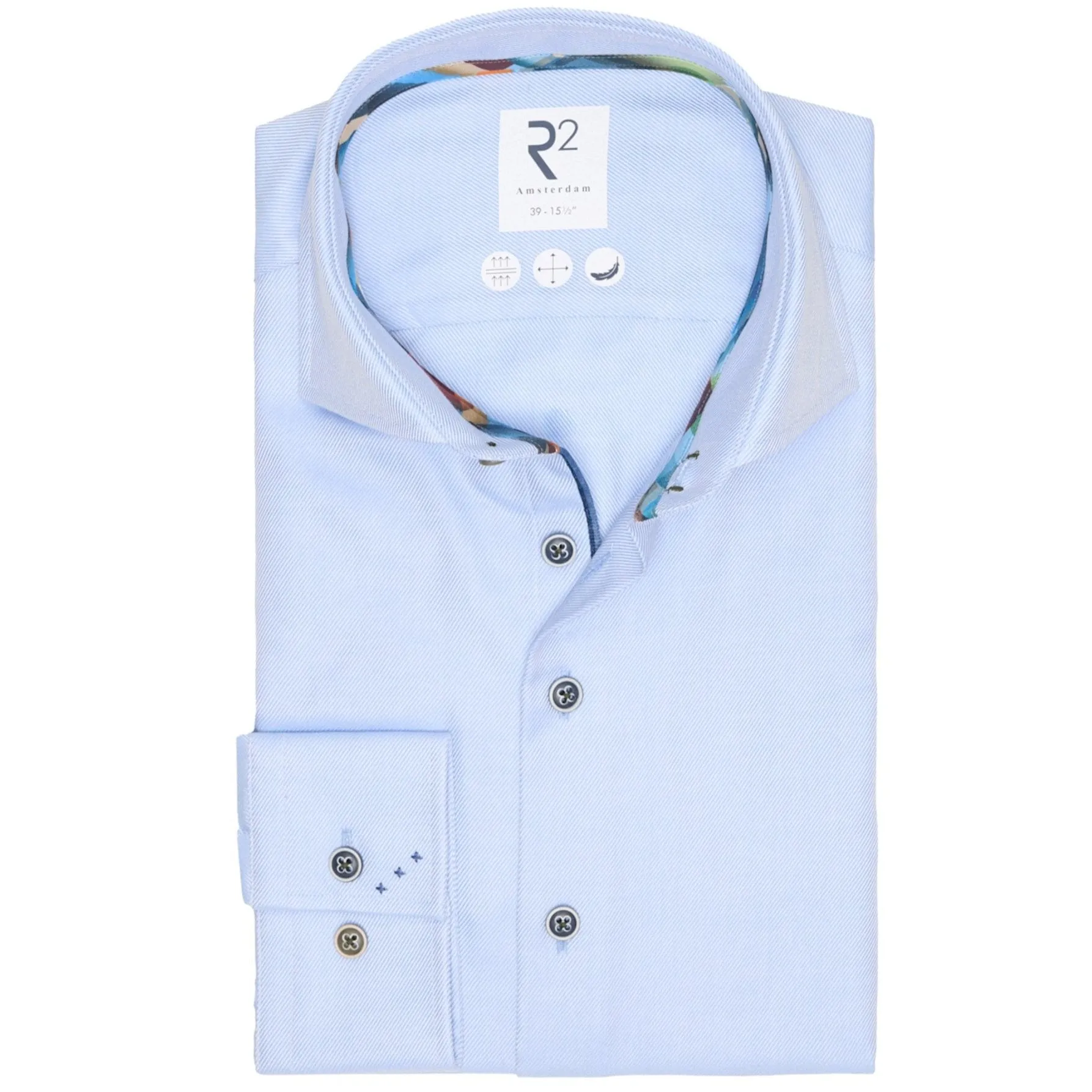 R2 Amsterdam Shirt - Light Blue