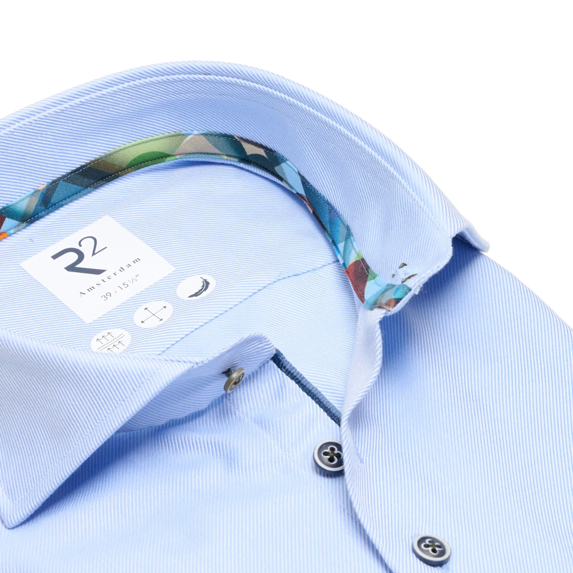 R2 Amsterdam Shirt - Light Blue