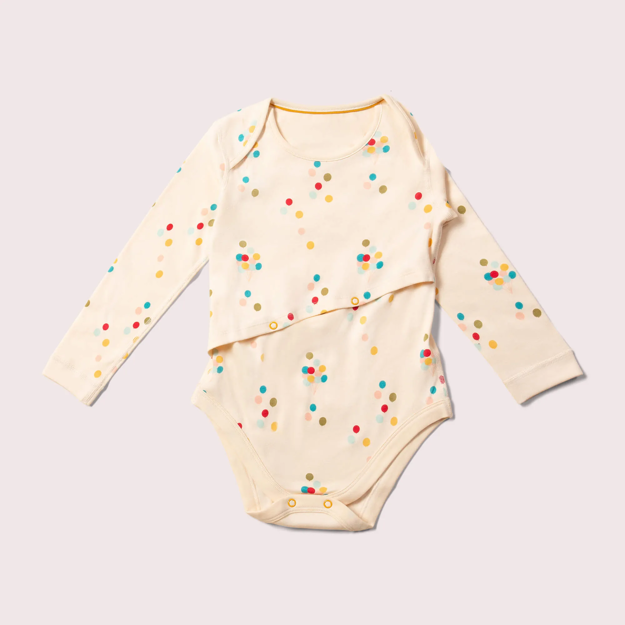 Rainbow Balloons Easy Feeding Adaptive Bodysuit