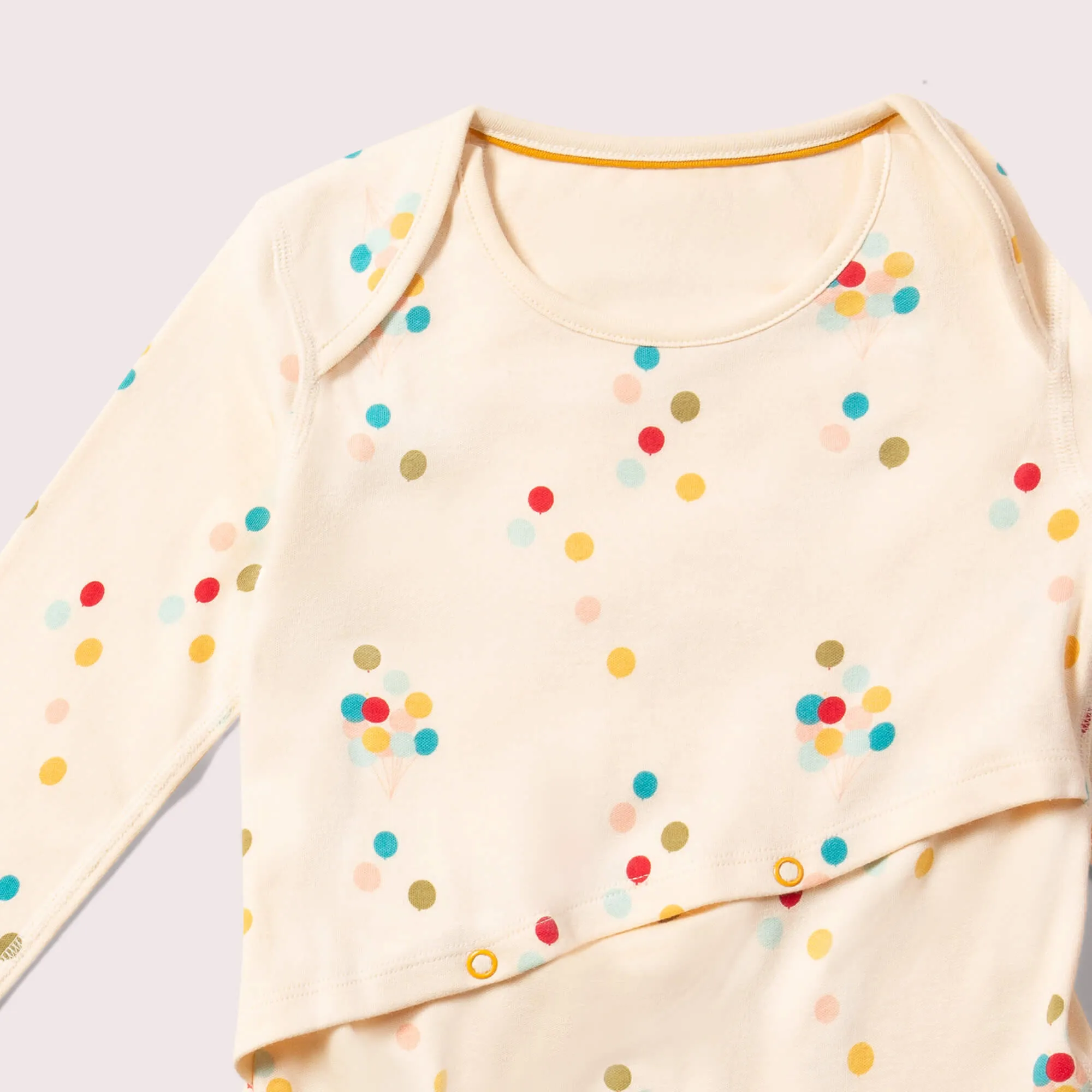 Rainbow Balloons Easy Feeding Adaptive Bodysuit