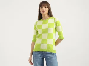 Regular Fit Round Neck Colorblock Tops