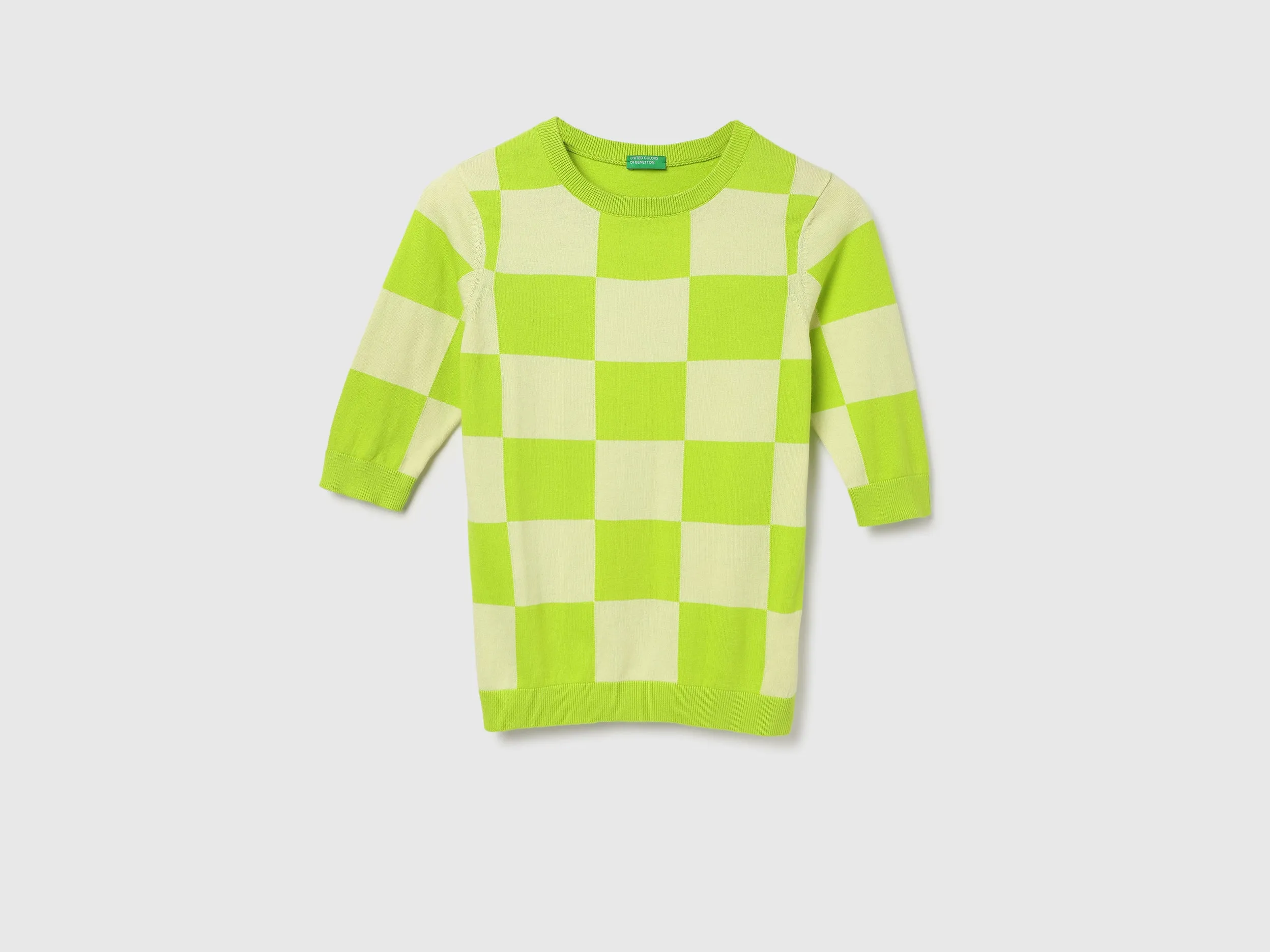 Regular Fit Round Neck Colorblock Tops