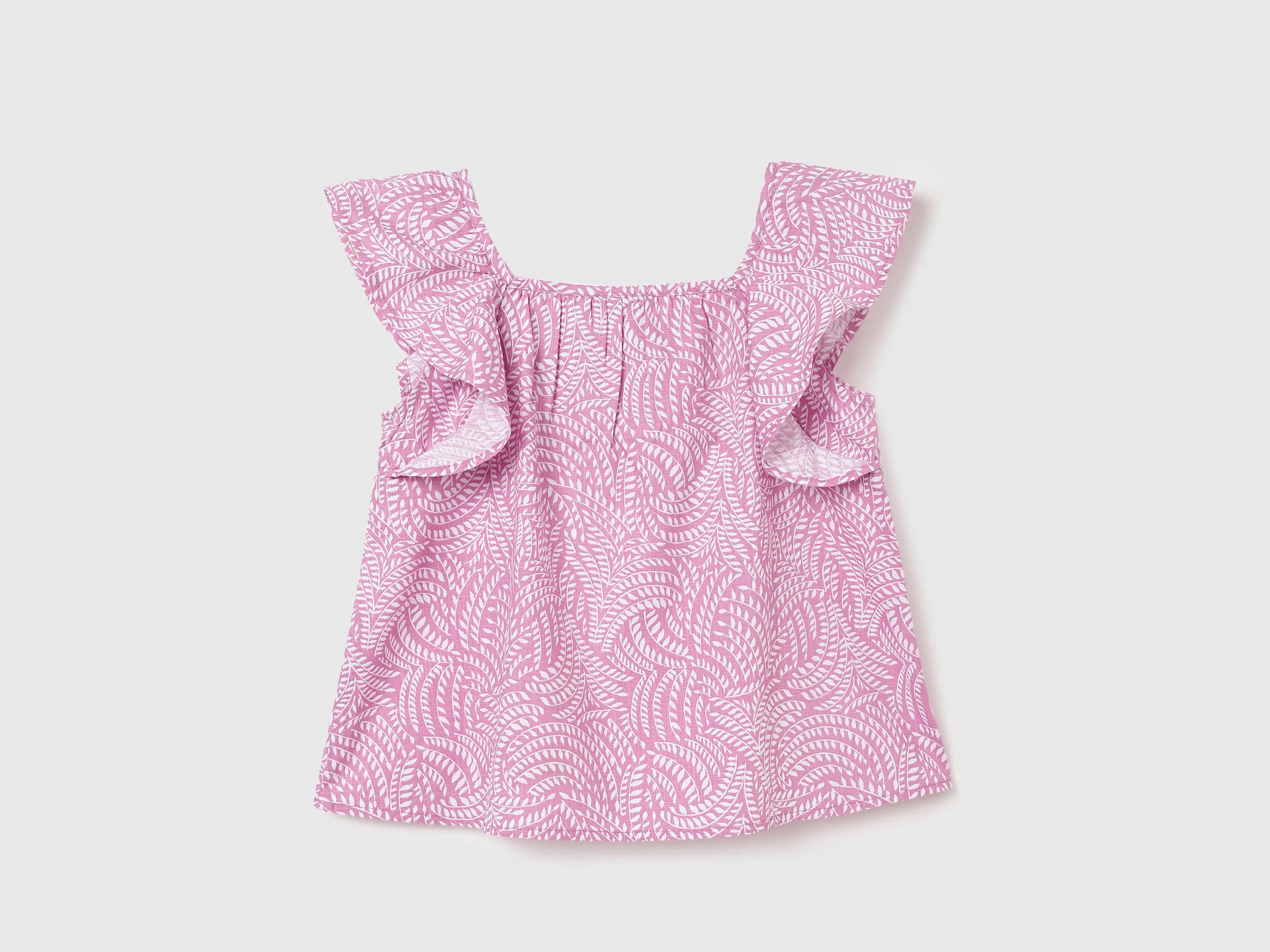 Regular Fit Square Neck Printed Tops