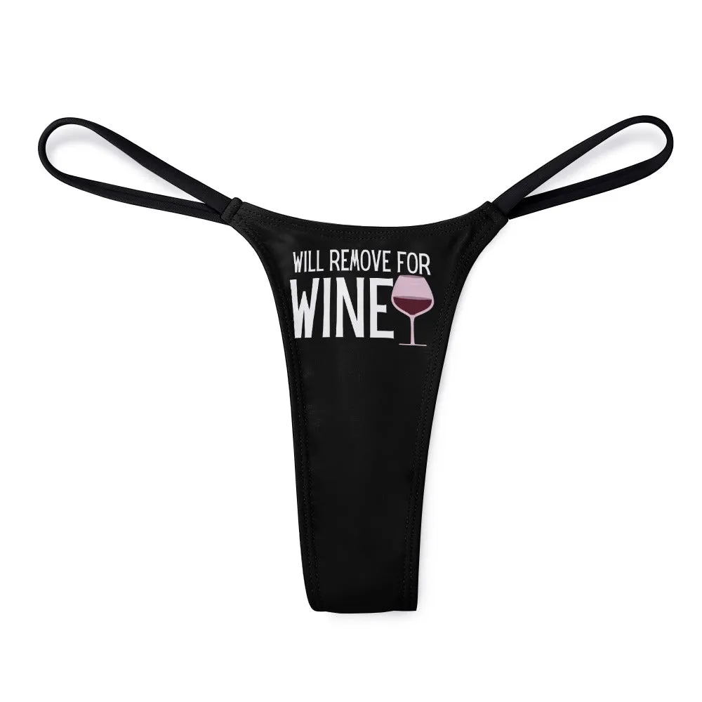 Remove for Wine Thin Thong