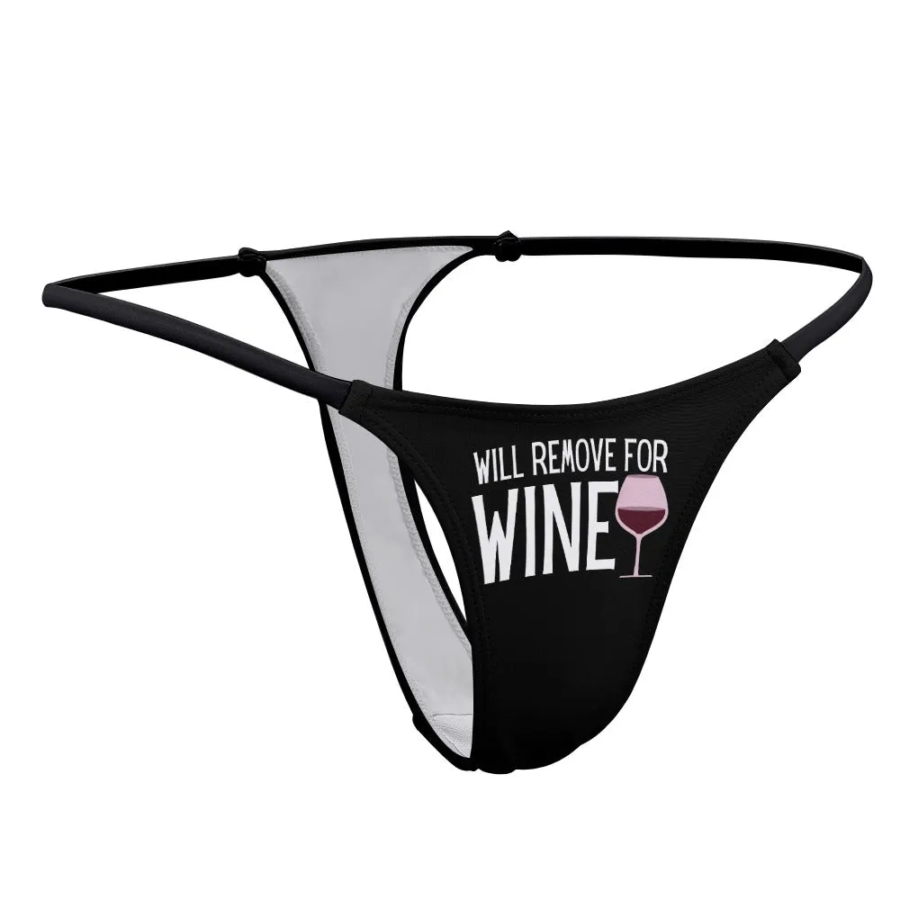 Remove for Wine Thin Thong