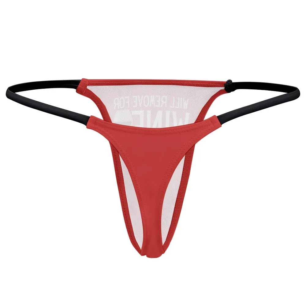 Remove for Wine Thin Thong