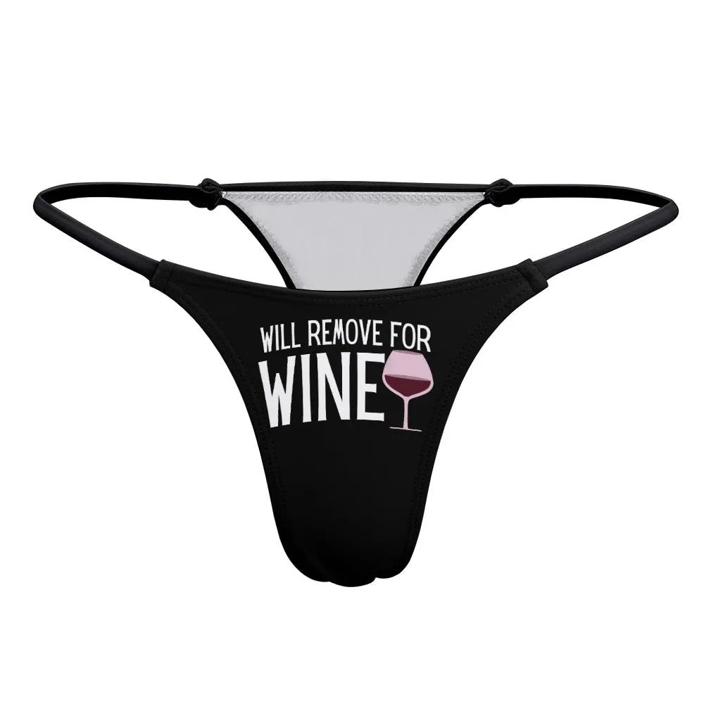 Remove for Wine Thin Thong