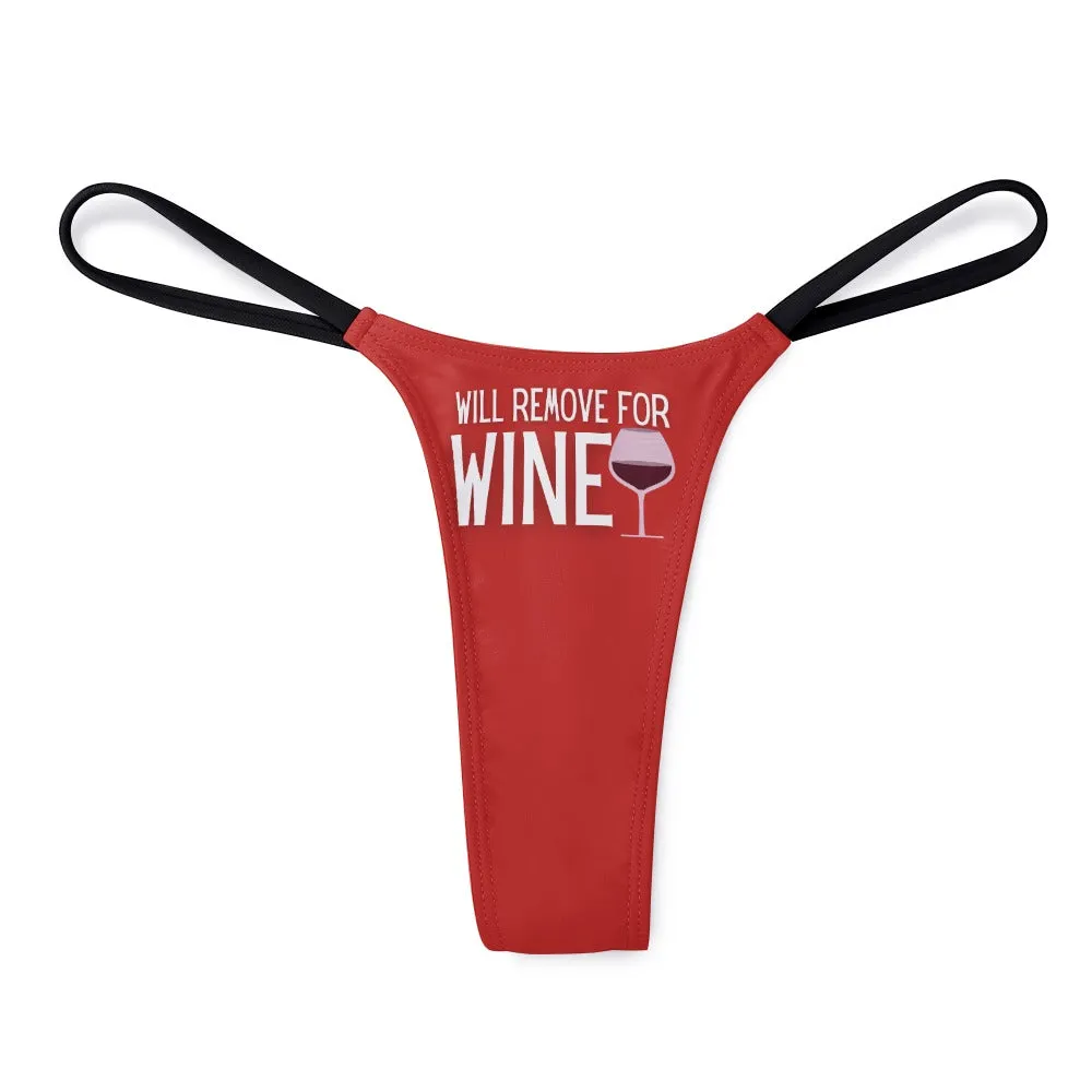 Remove for Wine Thin Thong