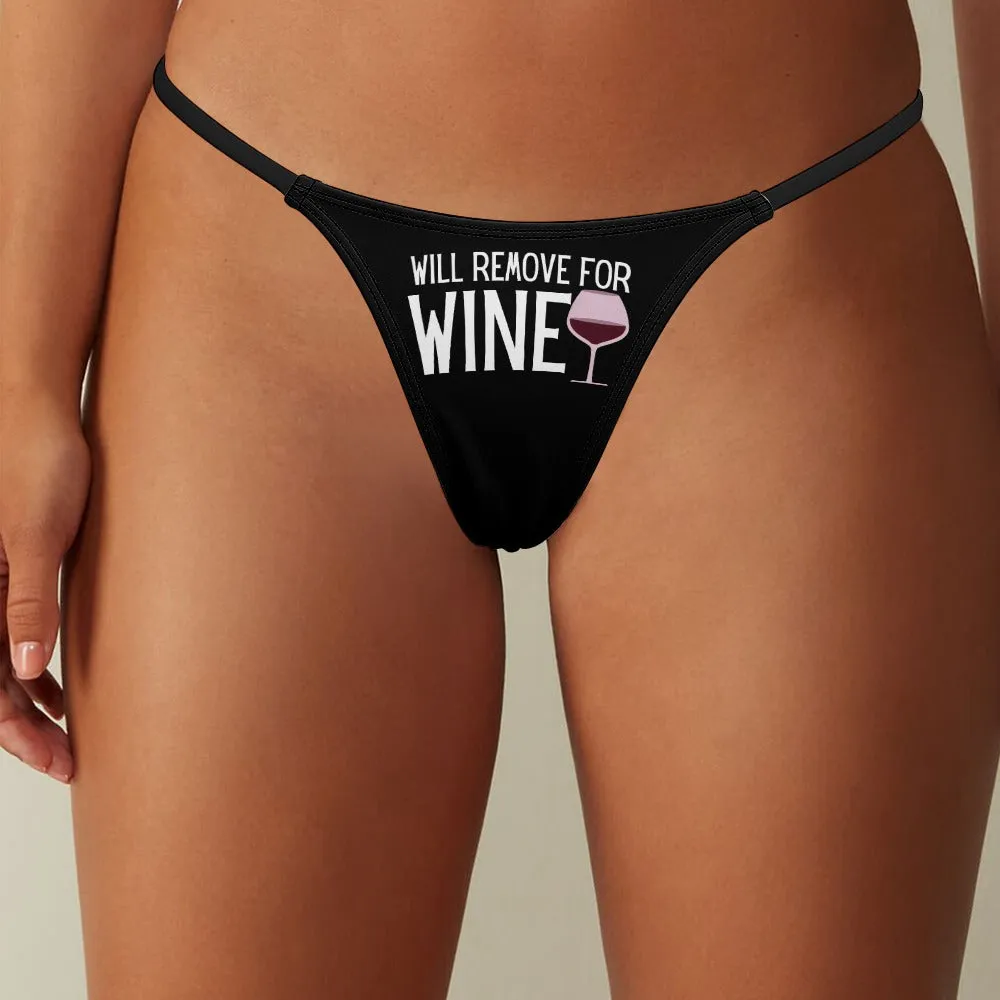 Remove for Wine Thin Thong