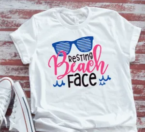 Resting Beach Face  White Short Sleeve T-shirt