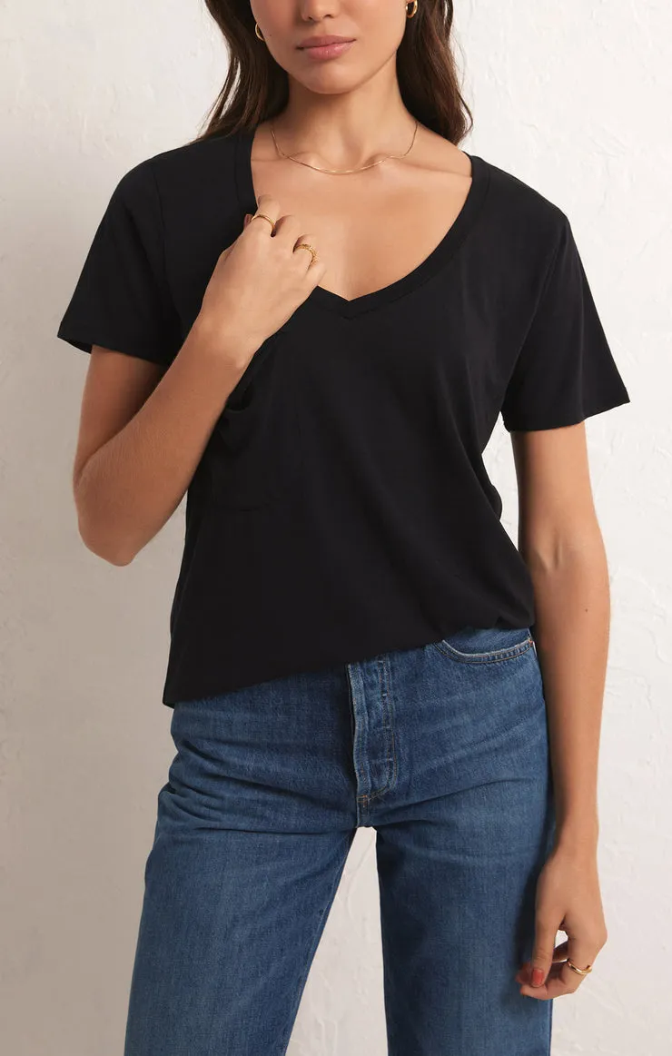 RESTOCK Z Supply Pocket Tee - Jet Black