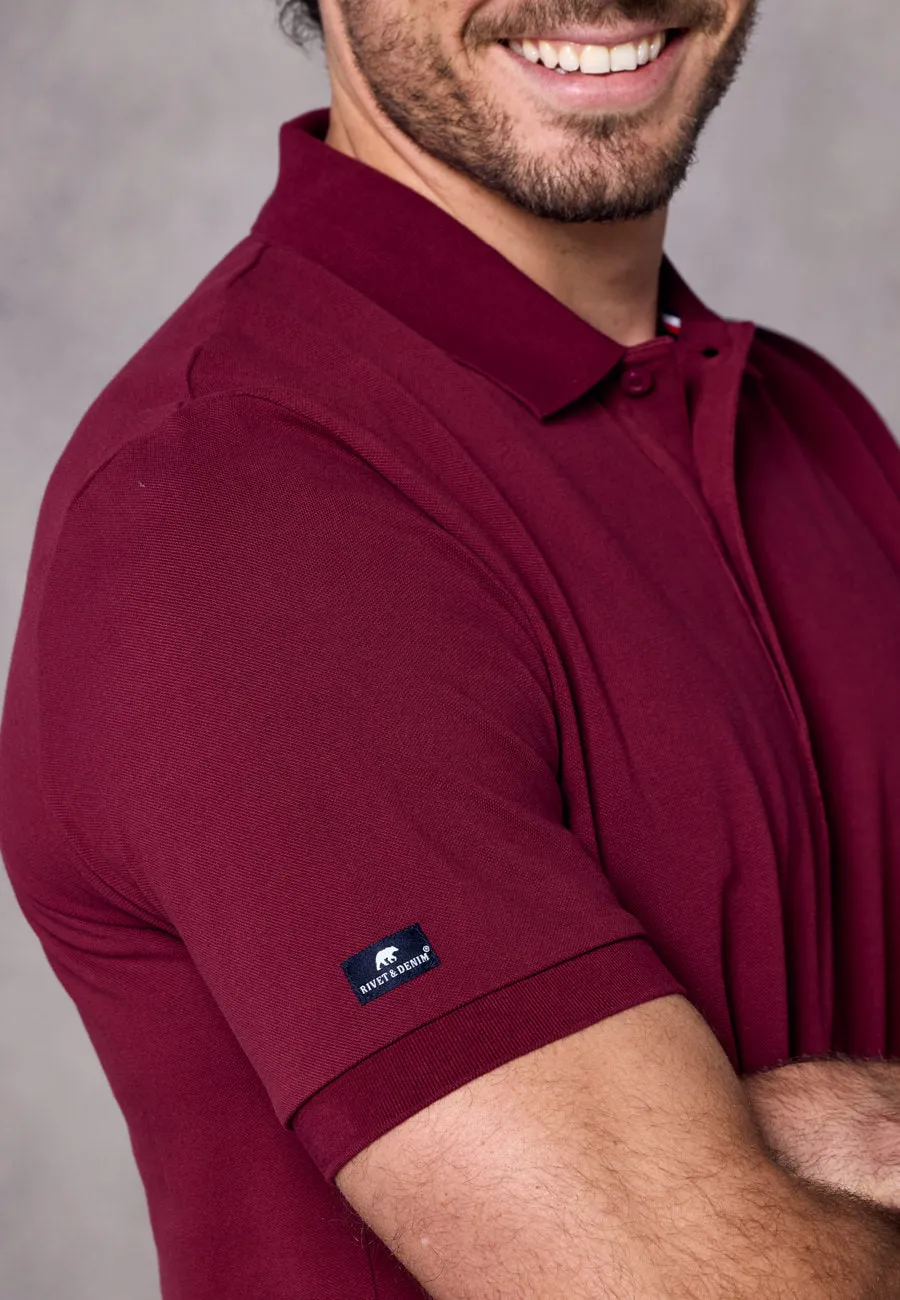 Rivet & Denim Mountain Polo | Burgundy
