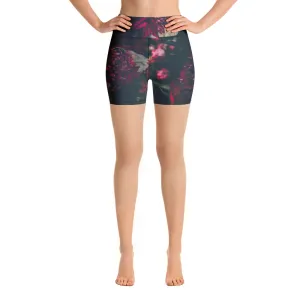 Romantic Florals Yoga Shorts