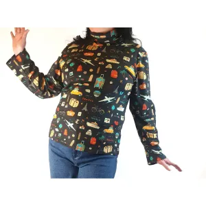 Rummage Style black print skivvy size 20