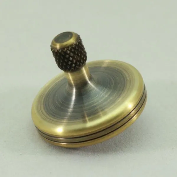 S2 - Antique Brass Spinning Top #7