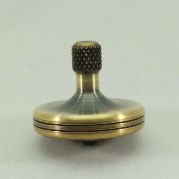 S2 - Antique Brass Spinning Top #7