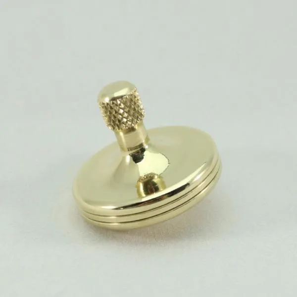 S2 - Polished Brass Spinning Top