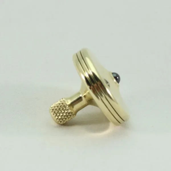 S2 - Polished Brass Spinning Top