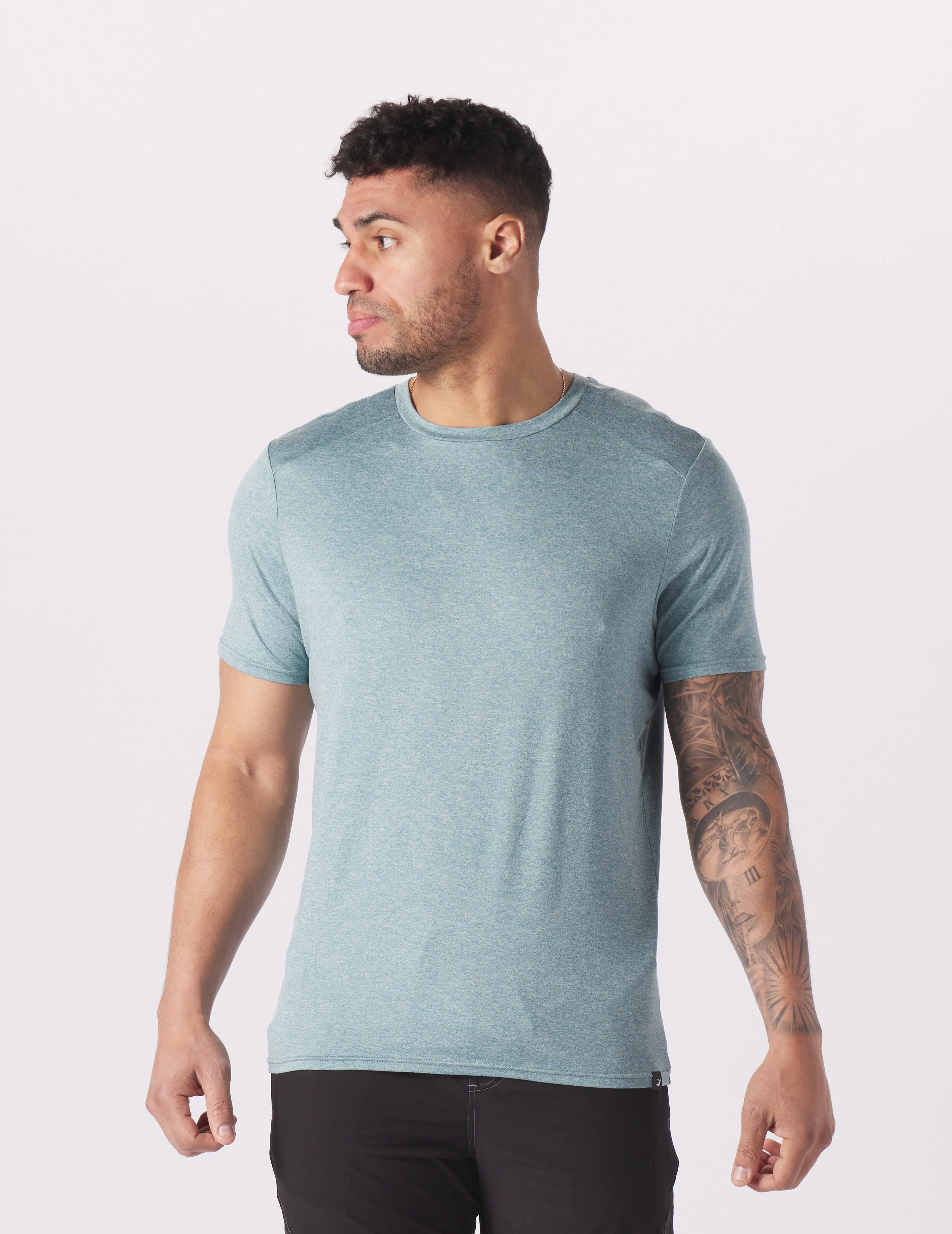 Salton Short Sleeve: Lagoon Heather