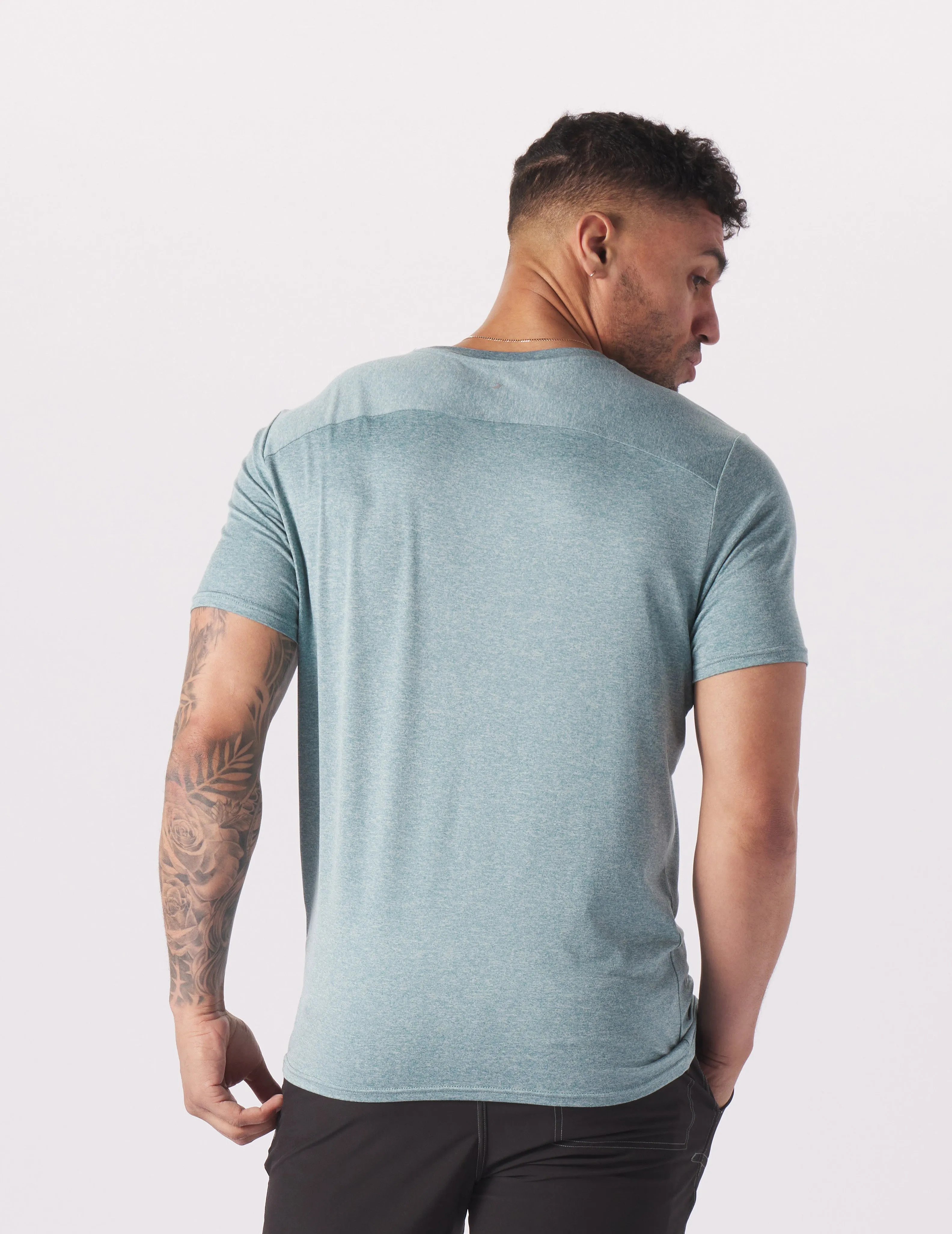 Salton Short Sleeve: Lagoon Heather