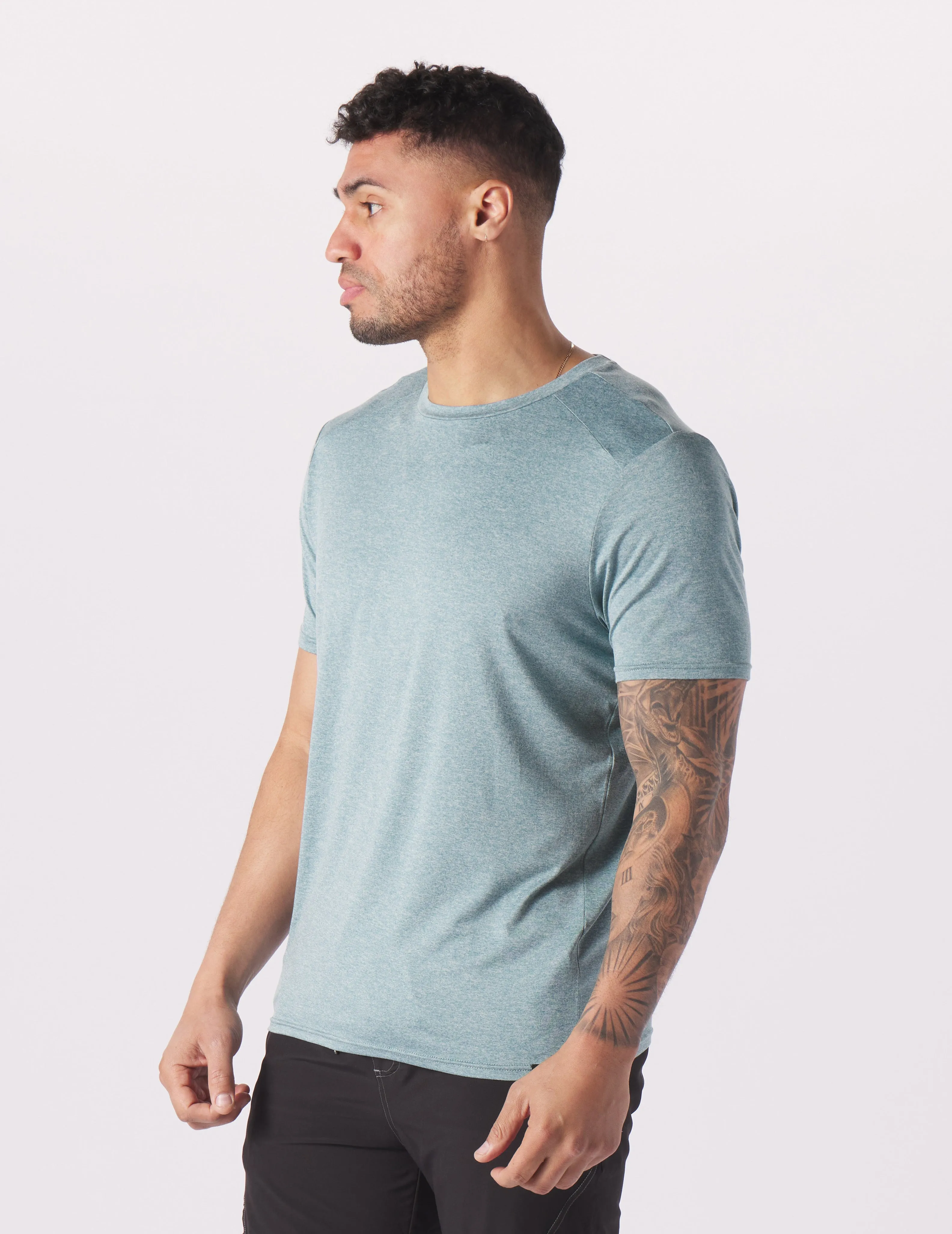 Salton Short Sleeve: Lagoon Heather