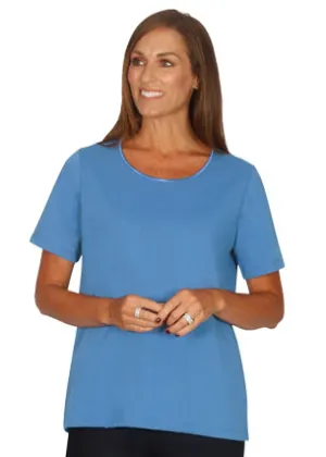 Satin Trim Tee Discontinued Colours