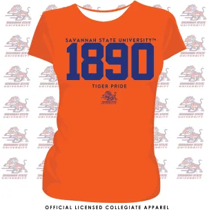 Savannah State | EST. Orange Ladies Tees -Z-