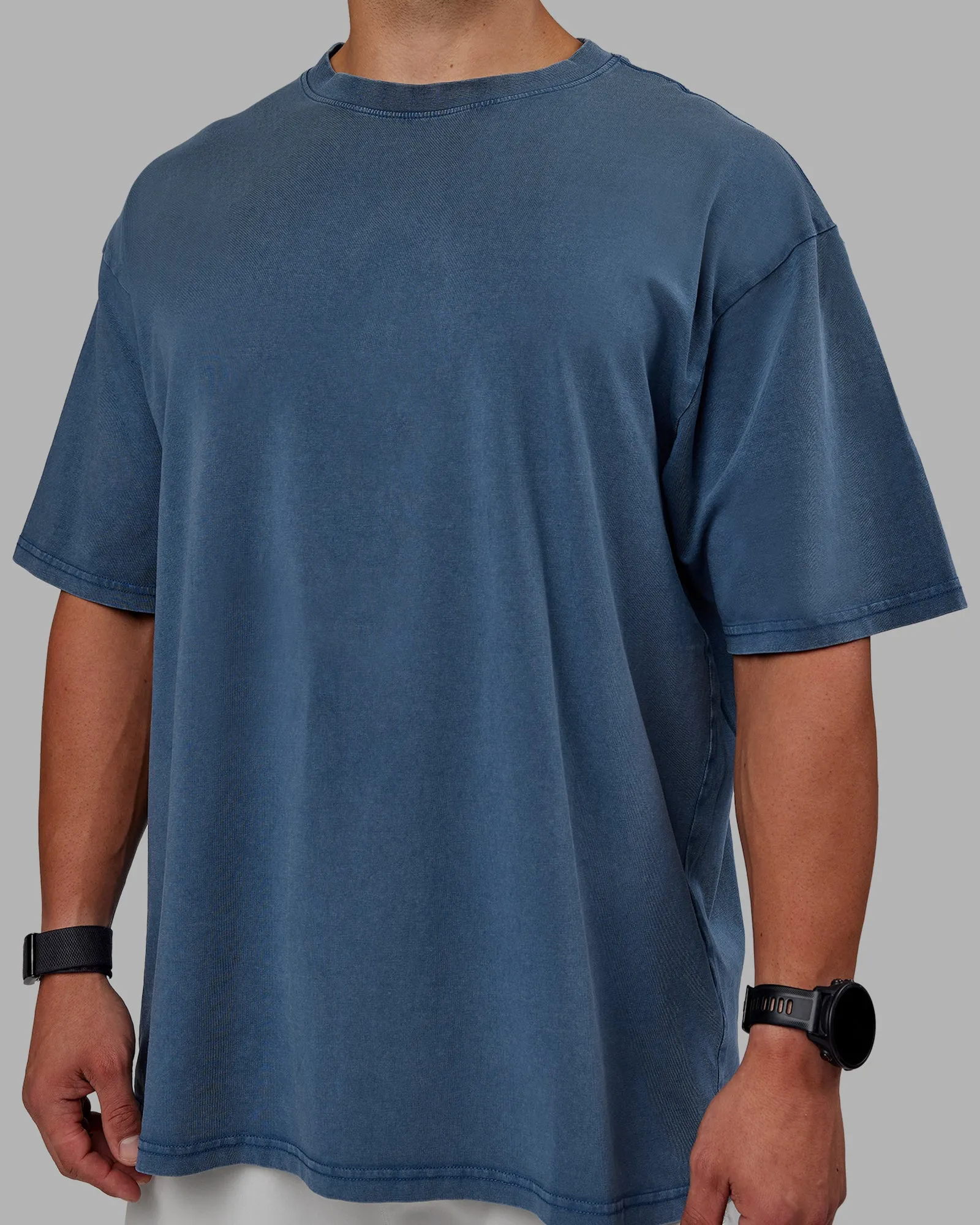 Set The Standard Washed FLXCotton Oversized Tee - Indigo