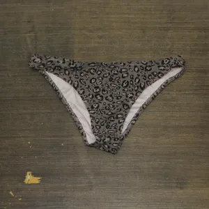 Shade And Shore Jacquard Textured High Leg Extra Cheeky Bikini Bottom Brown L