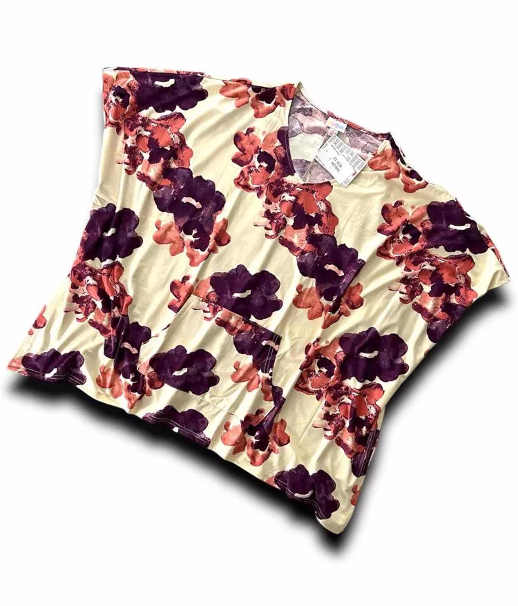 Shelby - Beige Red Purple Floral