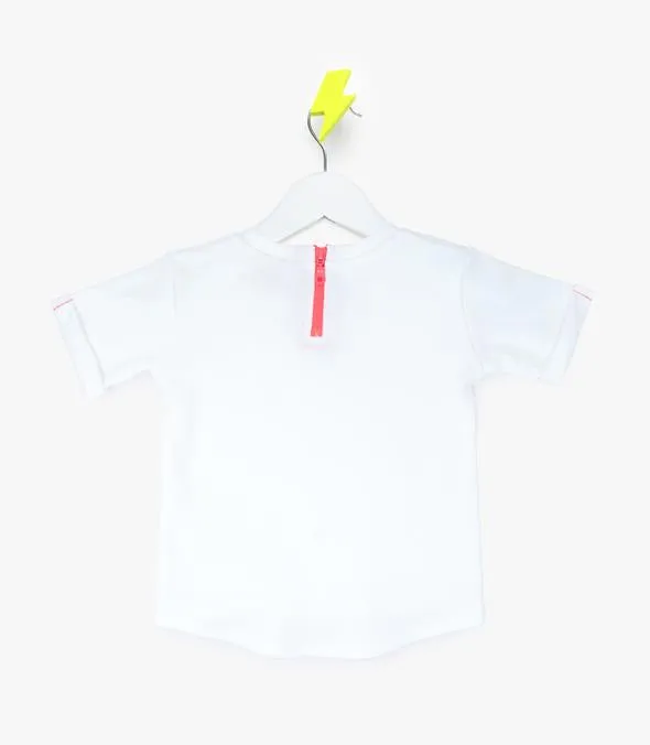 SHORT SLEEVE V-TEE IN CORAL