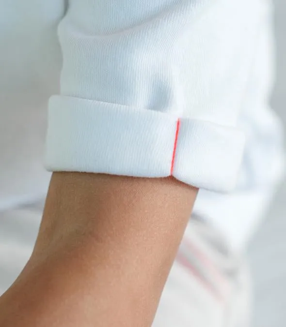 SHORT SLEEVE V-TEE IN CORAL