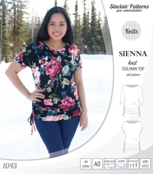Sienna drawstring knit dolman top (PDF)