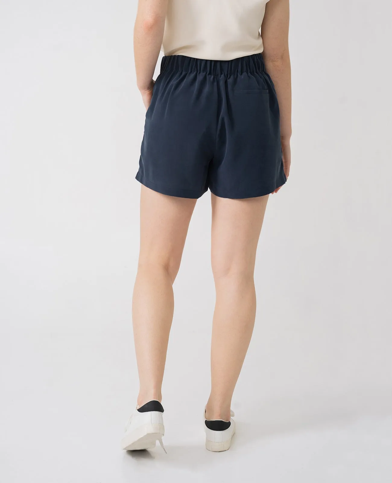 Silk Flat Front Short